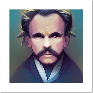 Friedrich Nietzsche portrait | Anime style Posters and Art